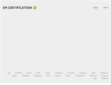 Tablet Screenshot of emcertification.com
